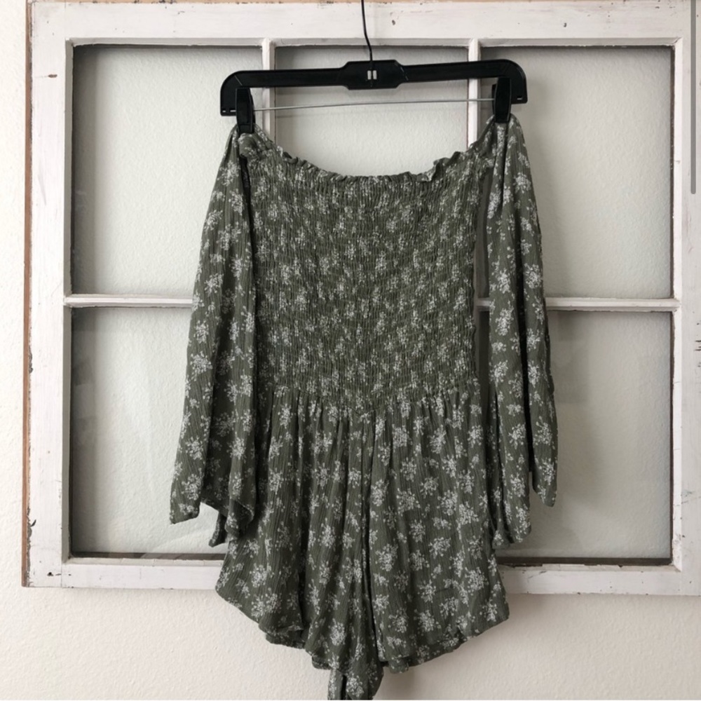 Blue Life Smocking Romper